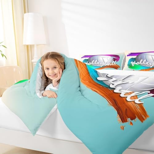 Feelyou Volleyball Comforter Set Queen Size for Kids Boys Girls
