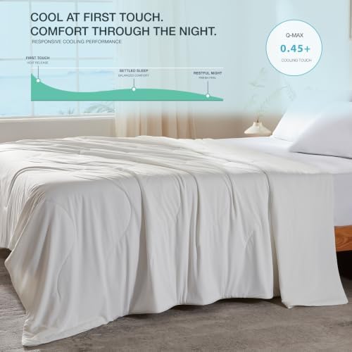 LEAONME® Cooling Comforter Oversized King Blanket for Hot Sleepers 96"x120"