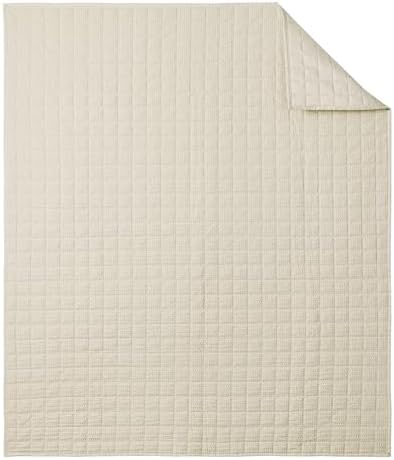 Levtex Home Cloud Waffle - Throw - Waffle Textured - Undyed Ivory - Throw (50x60in.) - Cotton