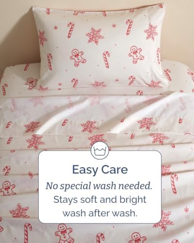 Christmas Sheet Set, Holiday Sweets, Holiday Xmas Bedding Set - Twin XL