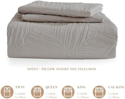 Exclusivo Mezcla Lightweight King Quilt Bedding Set, Soft Microfiber