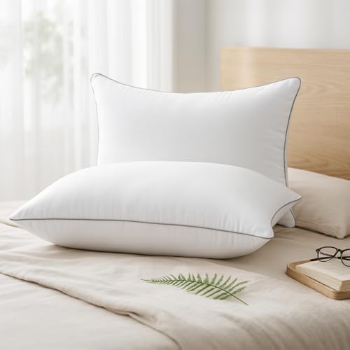 HUXMEYSON Pillows King Size Set of 2, Down Alternative Fill