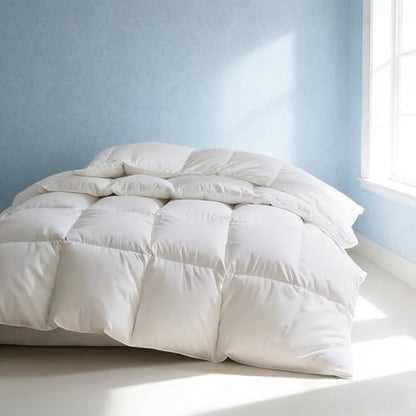Martha Stewart Luxury White Goose Feathers Down Fiber Comforter Twin Size