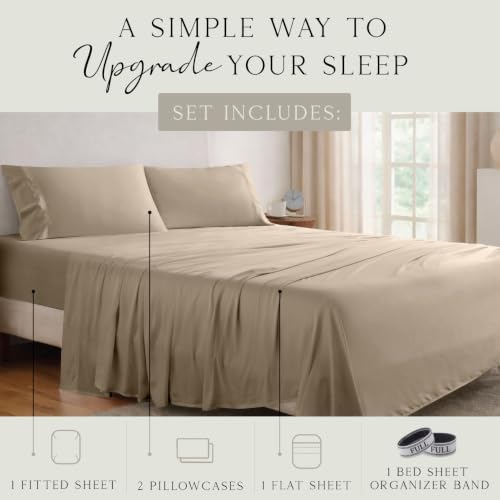 KARISSA MAE Luxury Bamboo Viscose Full Size Sheet Set