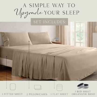 KARISSA MAE Luxury Bamboo Viscose Full Size Sheet Set