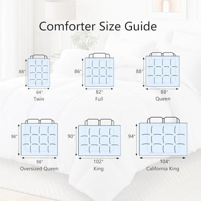 Queen Comforter, All Season Down Alternative Lavender Duvet Insert