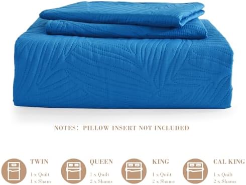 Exclusivo Mezcla Lightweight Twin Size Quilt Bedding Set, Soft Microfiber