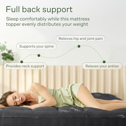 Niagara Sleep Solution Full XL Ultra Soft Mattress Topper—Back Pain Relief