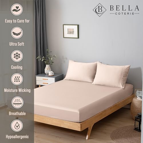 Bella Coterie | Luxury Bamboo Viscose Queen Size Fitted Sheet Only