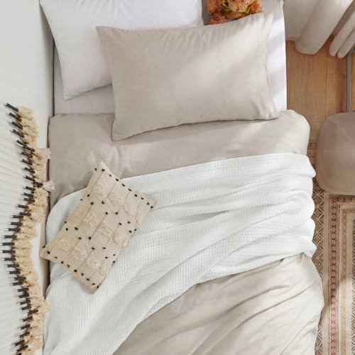 Bedsure Prewashed Twin/Twin XL Duvet Cover, Cotton-Like Bedding Set, Linen