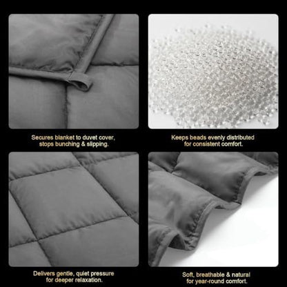 Smart Queen Weighted Blanket for Adults 60” x 80” with Box 20lbs