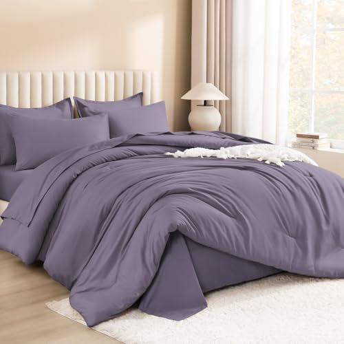 Litanika California King Comforter with Sheets - 7 Pcs Bed in a Bag