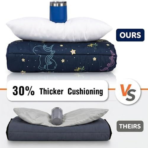 Primlect Toddler Nap Mat with Pillow, Thickened Extra Large Sleeping Bag