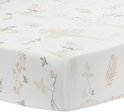 Lambs & Ivy Treetop Fox Woodland Tree Nursery 3-Piece Baby Crib Bedding Set