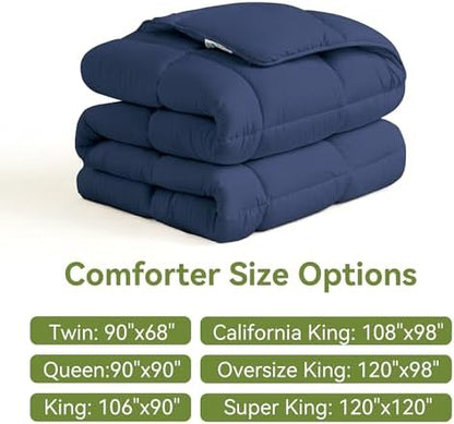 L LOVSOUL King Comforter Down Alternative Duvet Insert, 106x90IN
