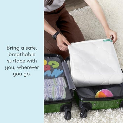 Newton Baby Waterproof Crib Mattress Pad, Breathable - 2 Pack