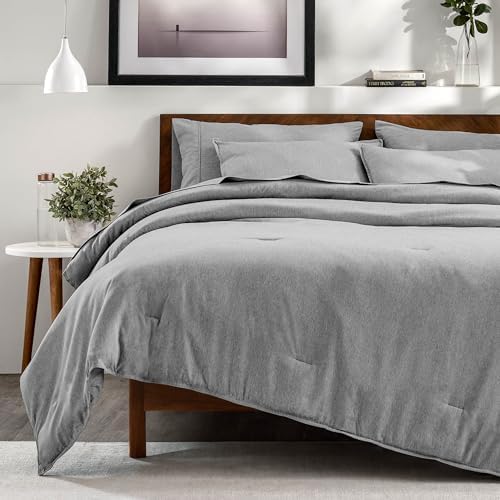 Bare Home Bed-in-A-Bag 7 Piece Set (Cal King, Heathered Charcoal)