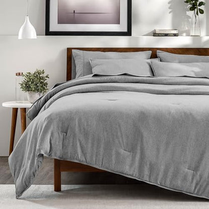 Bare Home Bed-in-A-Bag 7 Piece Set (Cal King, Heathered Charcoal)