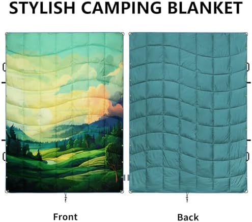 Camping Blanket Puffy Camp Blanket Large Outdoor Blanket