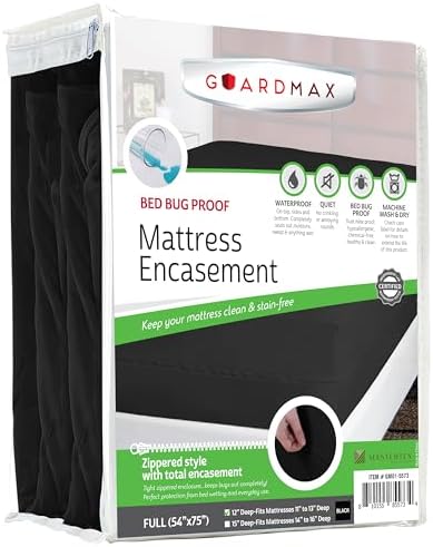 Guardmax Full Mattress Protector Zippered, Bed Bug Mattress Cover