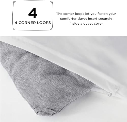 Bedsure Grey Twin Comforter Set, Soft College Dorm Room Essentials 2 Pcs
