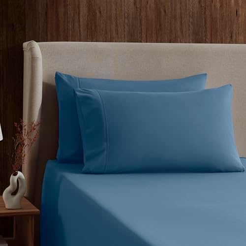 Nestl Twin Sheet Set - Bed Sheets - Blue Heaven - 3-Piece Deep Pocket