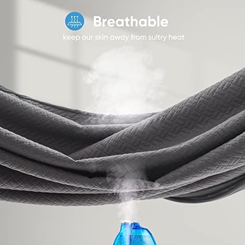 Hanherry 100% Waterproof Mattress Protector California King Size - Grey, Mattress Cover 3D Air Fabric Cooling Mattress Pad Cover Smooth Soft Breathable Noiseless, 8''-21'' Deep Pocket