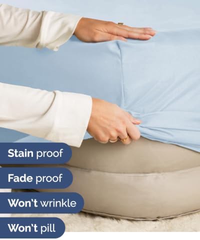 CGK Linens 2 Pack Extra Deep Twin XL Fitted Sheets - Sky Blue