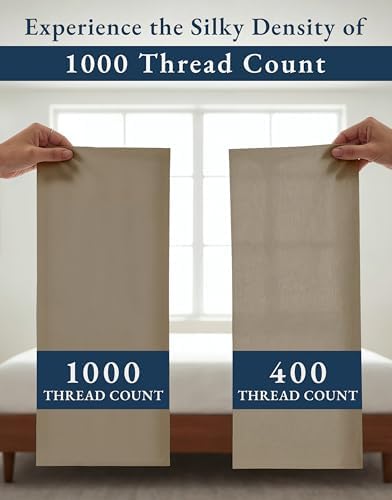 LANE LINEN Hospital Bed Sheets Twin XL 100% Egyptian Cotton Sateen - Taupe