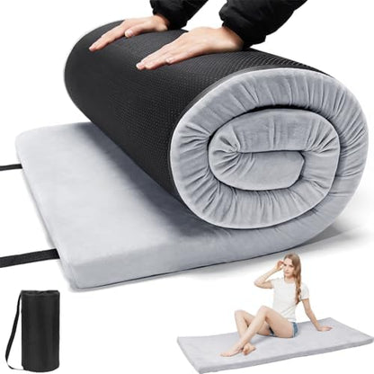 Foam Camping Mattress, Portable Sleeping Pad with Carrying Bag