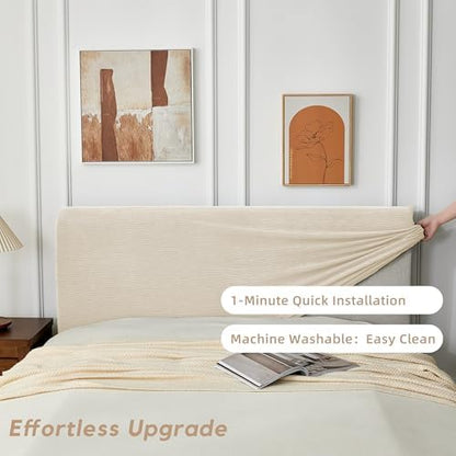 Bed Headboard Cover Full, Stretch Head Board Slipcover Washable