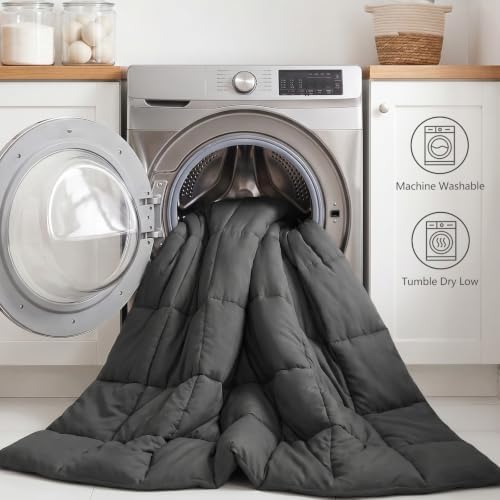 CozyLux Twin XL Comforter Set, 5-Piece Bed in a Bag, Dark Grey