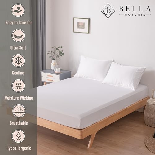 Bella Coterie | Luxury Bamboo Viscose Split Top King Size Fitted Sheet Only