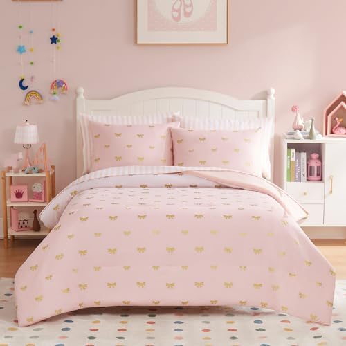 Full Size Comforter Sets for Girls-7 Pieces Soft Full Size Bedding Sets