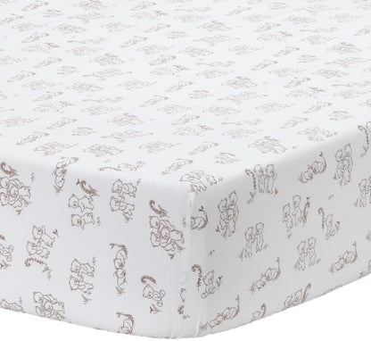 Lambs & Ivy Blue Patchwork Bears 3-Piece Nursery Baby Crib Bedding Set