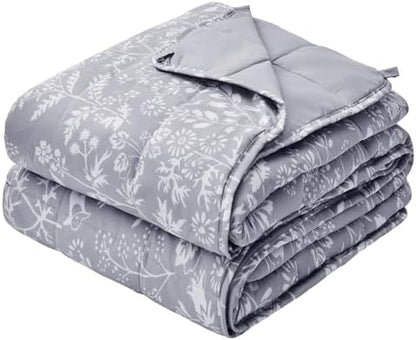 yescool Weighted Blanket for Adults 20lbs Twin Size, 48" x 72", Pearl Grey
