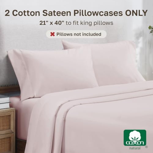 California Design Den 800 Thread Count 2-Pack King Pillow Case