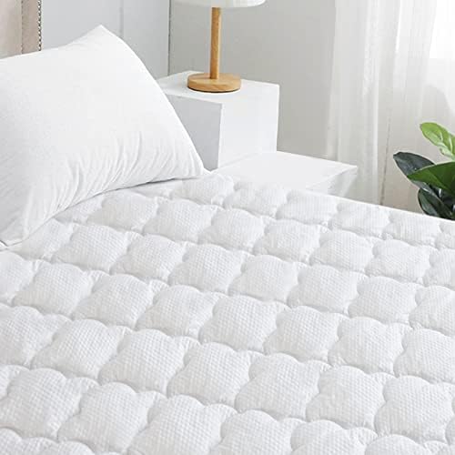 Twin Air Mattress Pad Sheets Cover, Plush Quilted Twin Mattress Topper
