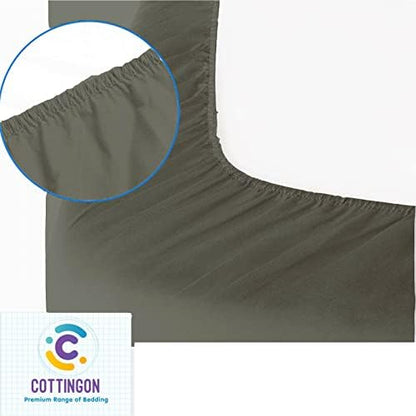 1 PC Top Split Queen Fitted Sheet for Adjustable beds, 34" Split,Stone Grey