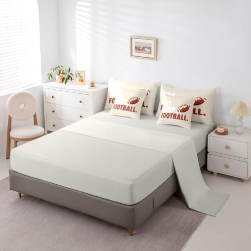 Erosebridal Football Comforter Set with Sheets 7 Piece Full