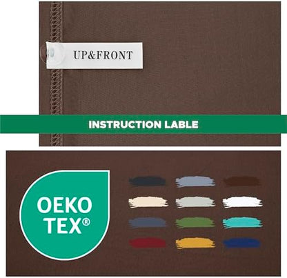 Box Spring Cover King Size-Brown Stretch Wrap Around 4 Sided Bed Skirt