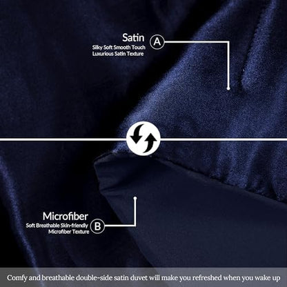 Whale Flotilla 3-Piece Reversible Silky Soft Breathable King Comforter Set