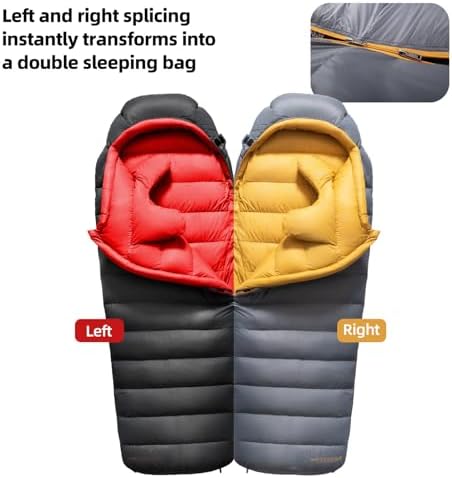 Down Sleeping Bag for Adults, 620 Fill Power Backpacking