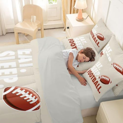 Erosebridal Football Comforter Set with Sheets 7 Piece Queen