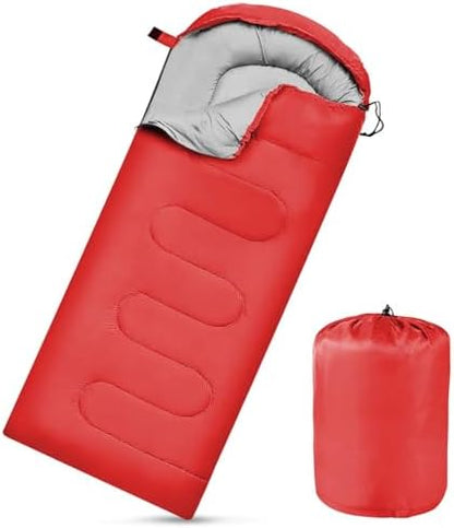 Camping Sleeping Bags for Adults Kids Waterproof Lightweight Sleeping Bag for Cold Weather or Warm Backpacking Hiking Mountaineering Indoor Outdoor Use