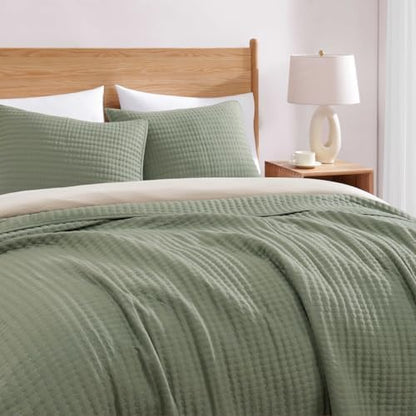 Oversized King Quilt-Sage Green Lightweight Bedspreads Quilt Bedding Set
