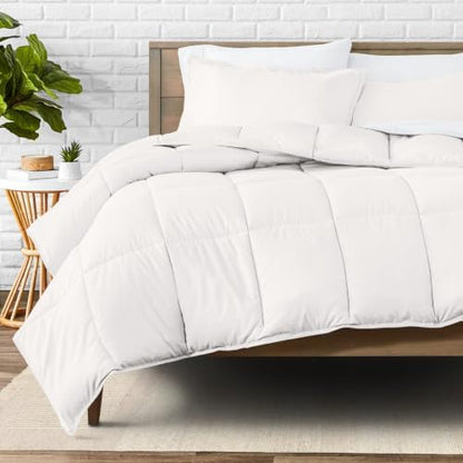 Bare Home Comforter Set - 1800 Ultra Soft (King, Antique White)
