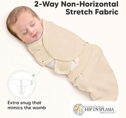 KeaBabies 3-Pack Organic Baby Swaddles for Newborns, Infant, Purest, 0-3M