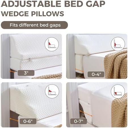 Bed Wedge Gap Filler California King, Mattress Gap Filler, 72×10×6 in