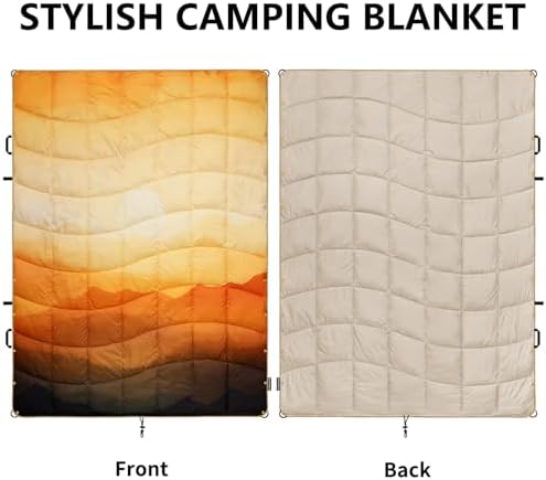 Camping Blanket Puffy Camp Blanket Large Outdoor Blanket